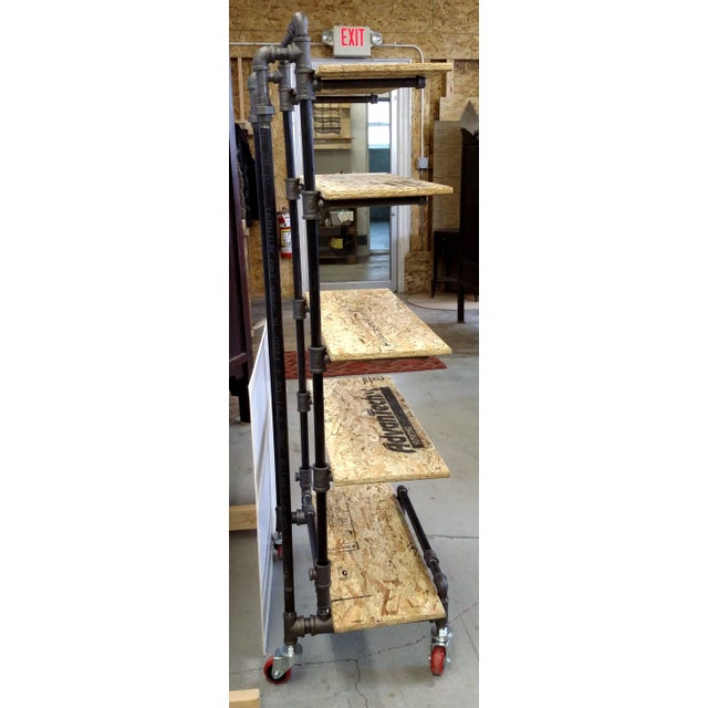 Adjustable Black Pipe Shelf Unit Chairish