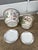Red Vintage Chinese Famille Rose Porcelain Fishbowl Planters & Saucers - Pair For Sale - Image 8 of 10