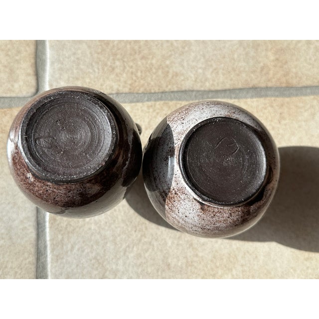 Ceramic Handmade Ceramic Art Jug Vases from Serocka, Germany, 1970s, Set of 2 For Sale - Image 7 of 13