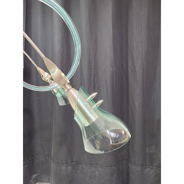 Mid-Century Modern Vintage Murano Glass Chandelier, 1980s For Sale - Image 3 of 11