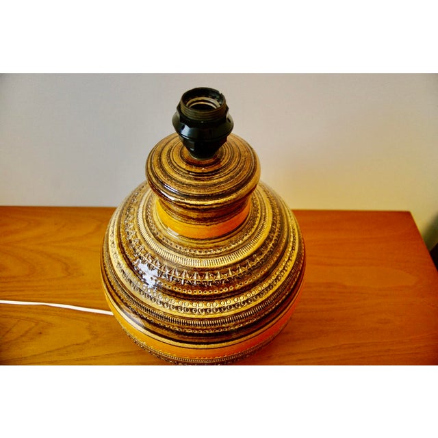 1960s Large Vintage Sahara Series Table Lamp by Aldo Londi for Bitossi, 1960 For Sale - Image 5 of 10