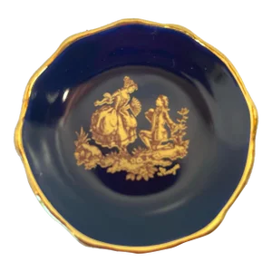 French Limoges Hand Painted Petite Plate