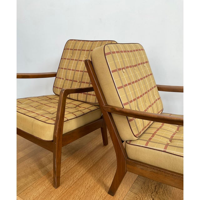 Pair of Mid-Century Modern Ole Wanscher Danish Armchairs For Sale - Image 11 of 18