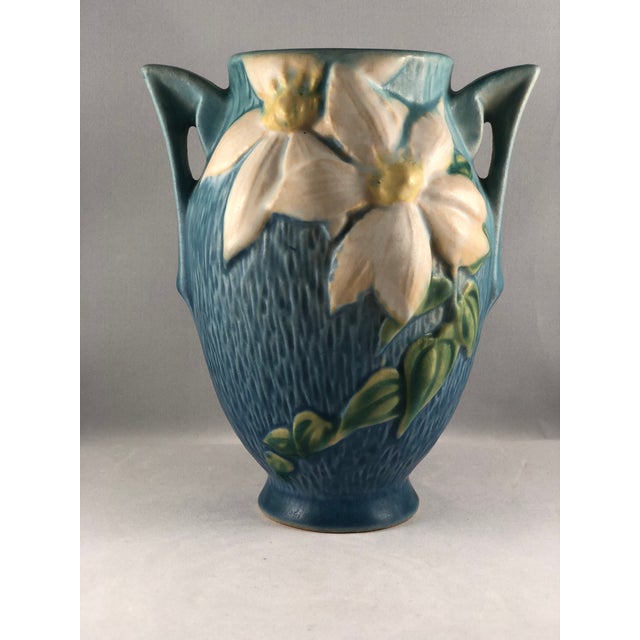 Antique Roseville Clematis Pattern Pottery Vase Chairish