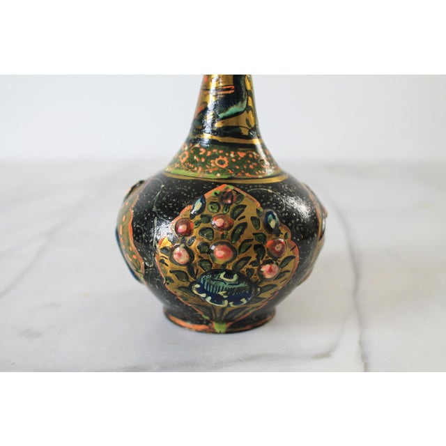 Vintage Chinese Hand Painted Cloisonné Vase For Sale - Image 11 of 13