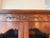 Vintage French Provincial Walnut Vitrine Cabinet With Black Chicken Wire For Sale - Image 4 of 8