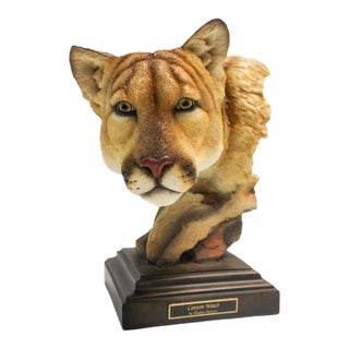 Cougar Canyon Watching Sculpture For Sale
