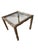 1970s Vintage Carved Faux Bois Mid Century Side Table Hollywood Regency Carved Wood For Sale - Image 5 of 18
