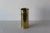 1980s Vintage American Hammered Brass Cylindrical Planter Mid Century For Sale - Image 5 of 7