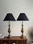 Vintage Stiffel Brass Neoclassical Baluster Table Lamps With Black Empire Shades - a Pair For Sale - Image 11 of 12