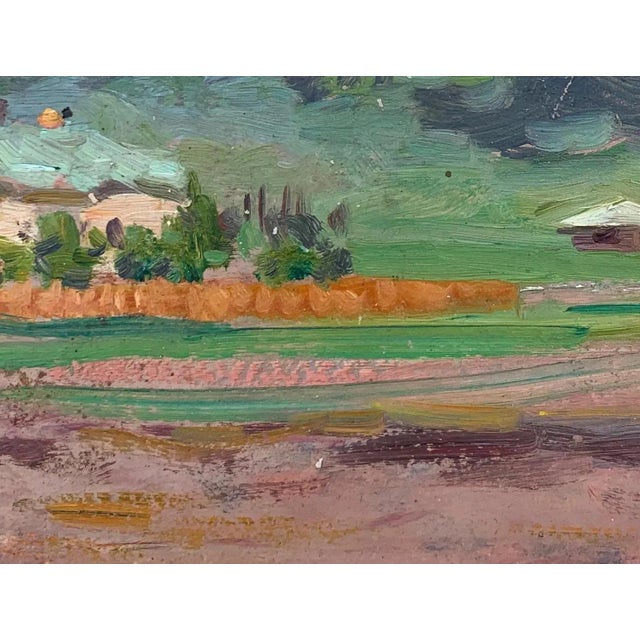 1930s Mountain Landscape Antique Oil Painting Original Soviet Art Ukrainian Artist Naake v.v. 16-21 1930s For Sale - Image 5 of 6