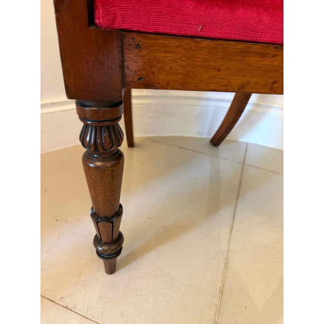 Antique Willian IV Mahogany Desk Chair, 1840 For Sale - Image 6 of 7