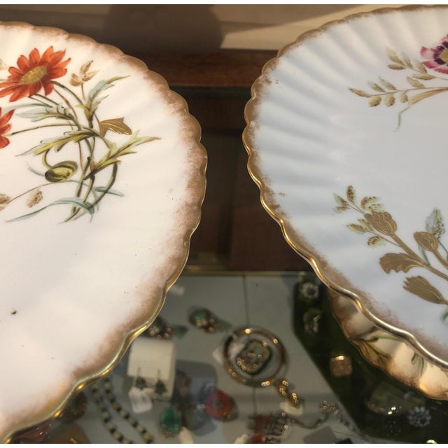 19th Century English Hand Painted Compotes - a Pair For Sale In Philadelphia - Image 6 of 14