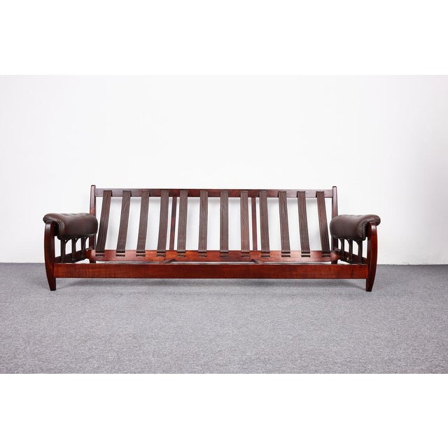 Mid-Century Rodeio Sofa in Calf Leather by Jean Gillon for Italma Wood Art, 1968 For Sale - Image 17 of 18