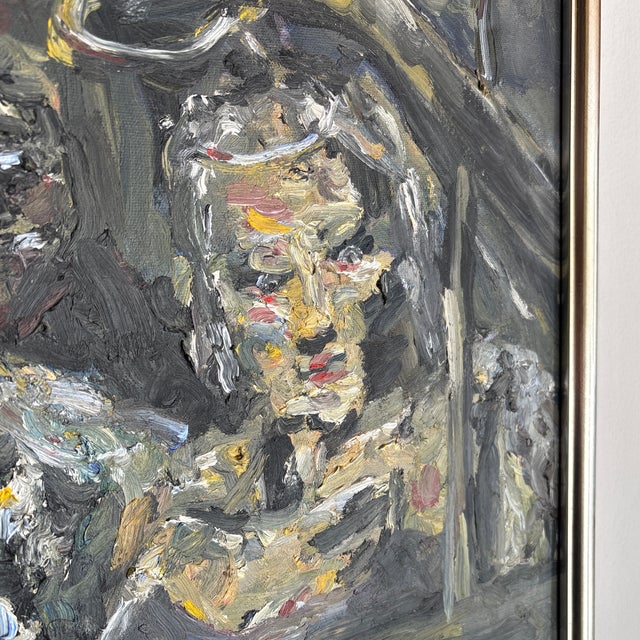 1960s Vintage Framed Oil Painting on Canvas, Signed by the Artist For Sale - Image 4 of 10