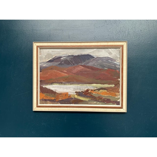 Mountains and Water, 1950s, Oil on Canvas, Framed For Sale - Image 17 of 18