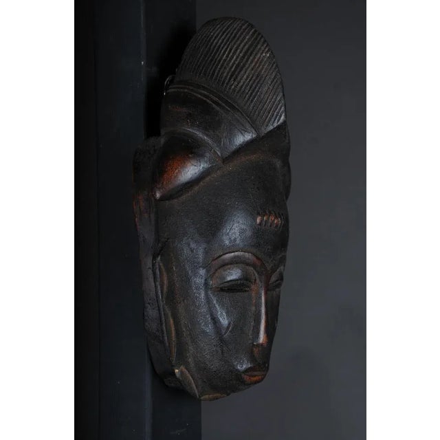 Antique African Wooden Mask For Sale - Image 3 of 8