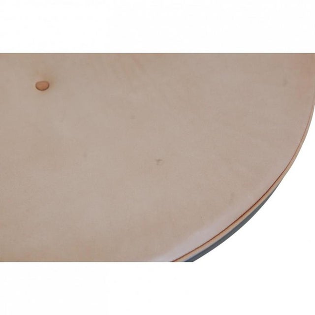 PK33 Stool in Leather by by Poul Kjærholm, 2017 For Sale - Image 4 of 10