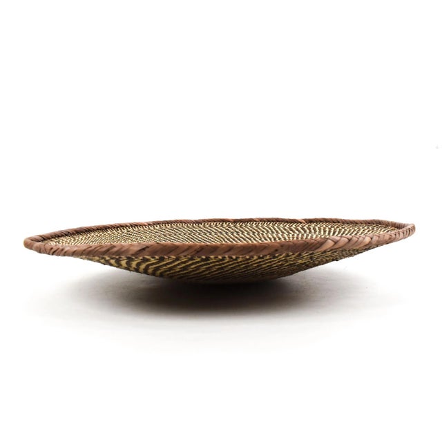 African Early 20th Century Tonga Binga Basket 22 Inch For Sale - Image 3 of 7