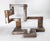 Mid-Century Modern Abstract Brutalist Geometric Steel Sculpture, Unsigned For Sale In New York - Image 6 of 10