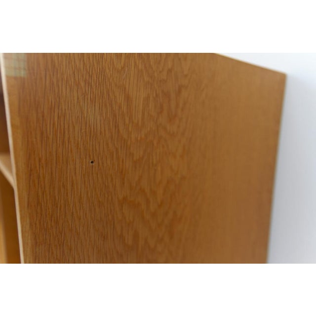 Danish Modern Modular Oak and Hessian Bookcase from HG, 1970s, Set of 6 For Sale - Image 14 of 18