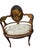 Cream 19th Century French Louis XV Style Hand-Painted Romantic Armchair For Sale - Image 8 of 14