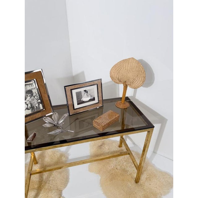 Mid-Century Rectangular Box in Acrylic Glass and Cane Webbing in the style of Dior Home, 1970s For Sale - Image 3 of 18