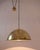 1970s Height-Adjustable Pendant Light in Brass by Florian Schulz for Florian Schulz Gmbh, Germany, 1970s For Sale - Image 5 of 16