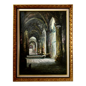 Fermin Santos Alcalde Catedral De Toledo, Espana Ii Circa 1960 Painting