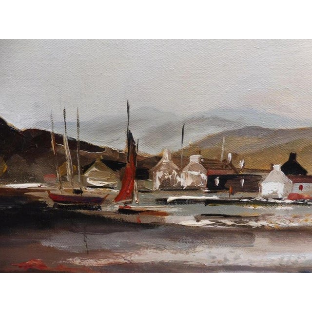 Ira Englefield, Cottages in a Rural Landscape, 1970s, Oil Painting on Canvas, Framed For Sale - Image 9 of 14
