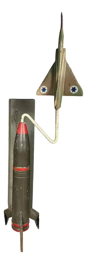 Mid-Century Kfir Jet Fighter Prototype Desk Model Israeli Air Force