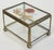 Mid 20th Century Vintage Pressed Flower Glass and Brass Lidded Display Box For Sale - Image 5 of 7