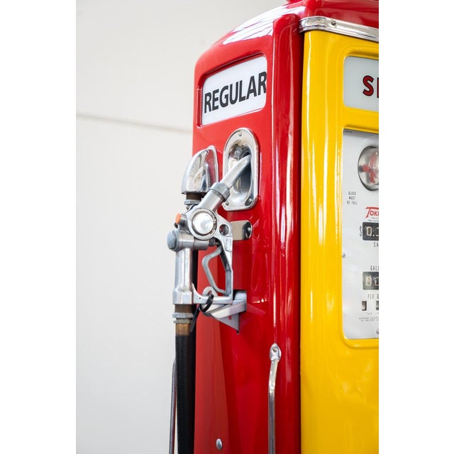 American Shell Petrol Station Pump, 1950s For Sale - Image 17 of 18