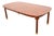 Henredon Mid-Century Modern Hollywood Regency Chinoiserie Walnut and Burl Wood Extension Dining Table | Newly Refinished For Sale