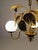 Chandelier with Gilded Leaves and White Opaline in the style of Hans Kögl, 1970s For Sale - Image 4 of 18