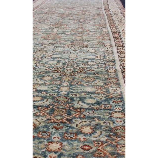 Measures: 3'3 x 13'1 Antique Persian Malayer Runner with Detailed Allover Botanical Design 3'3 x 13'1. Keivan Woven Arts/...