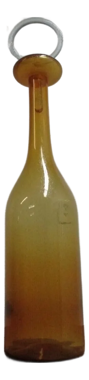 1980s Global Views Italy Post Modern Glass Blown Vase Bottle Italian