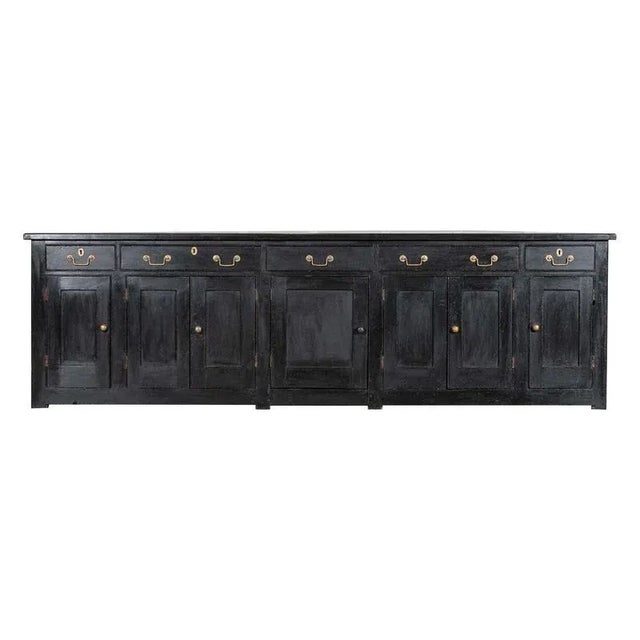 English Ebonised Pine Dresser Base, 1870s For Sale - Image 17 of 17