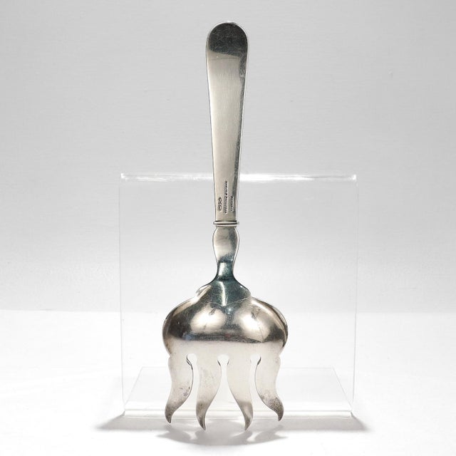 American Antique Dominick & Haff Sterling Silver Serving Fork for Theodore B. Starr For Sale - Image 3 of 12