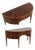 Maitland Smith Flame Mahogany Banded Demilune Sideboard For Sale