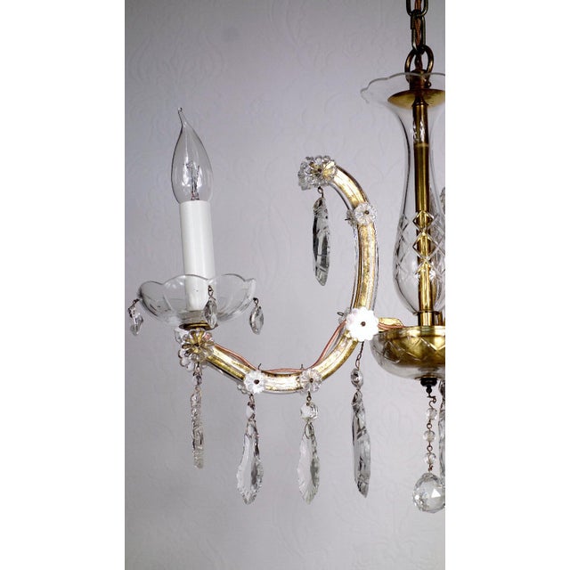 Antique Maria Theresia Chandelier from Palwa, 1950s For Sale - Image 4 of 13