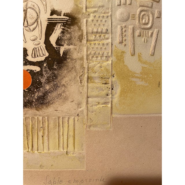 1960s Rene Mels Sable Empreinte Embossed Etching For Sale - Image 5 of 8