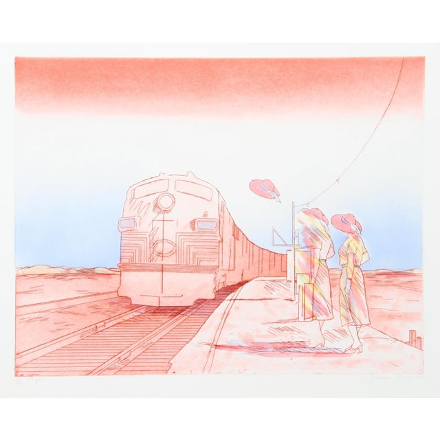 Susan Hall, Flight, Aquatint Etching For Sale