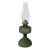 Vintage Green Pebble Glass Kerosene Oil Lamp With P&a Eagle Burner For Sale