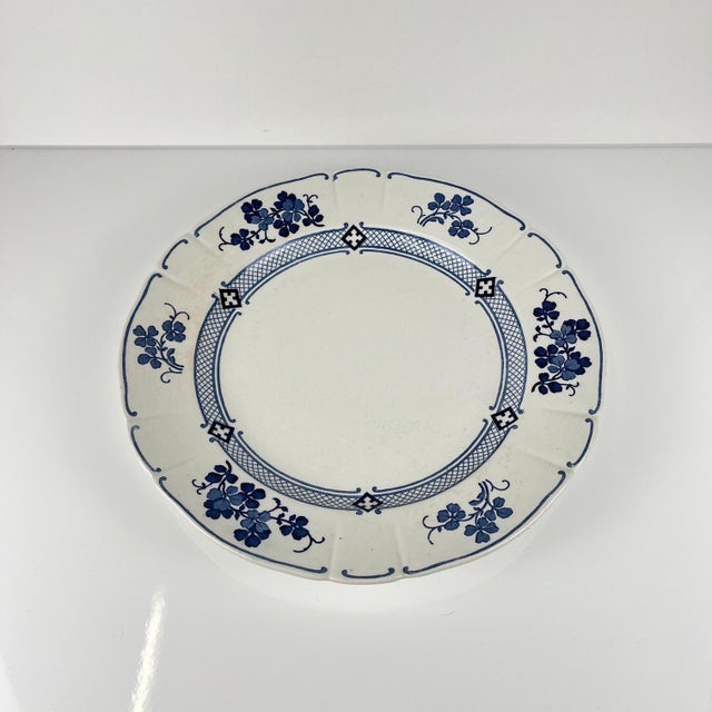 Round Jane Model Platter from KG Lunéville, 1890s For Sale - Image 12 of 12