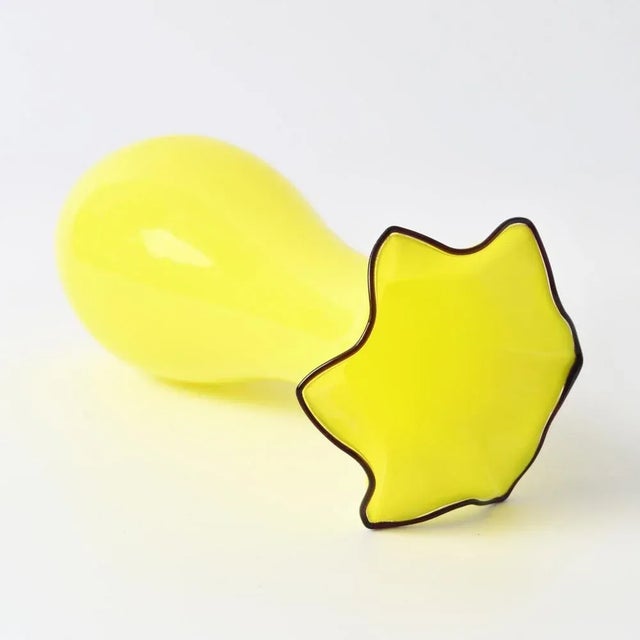 1920s Tango Vase in Yellow Glass by Franz Welz, 1920s For Sale - Image 5 of 9