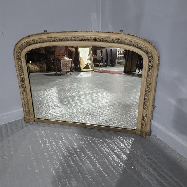 Victorian Painted Overmantle Mirror, 1880s For Sale - Image 10 of 10