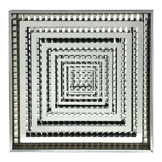 Vintage Mid-Century Modern Op Art Mirror For Sale