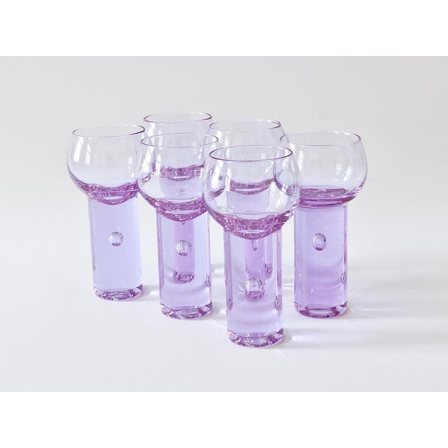 Chameleon Aperitif Drinking Glasses attributed to Sergio Asti for Arnolfo Di Cambio, Italy, 1970, Set of 6 For Sale - Image 6 of 14