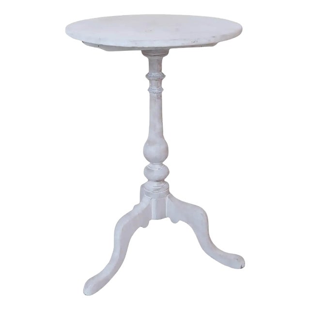 Small Antique Bleached Fruitwood Side Table, 1850 For Sale